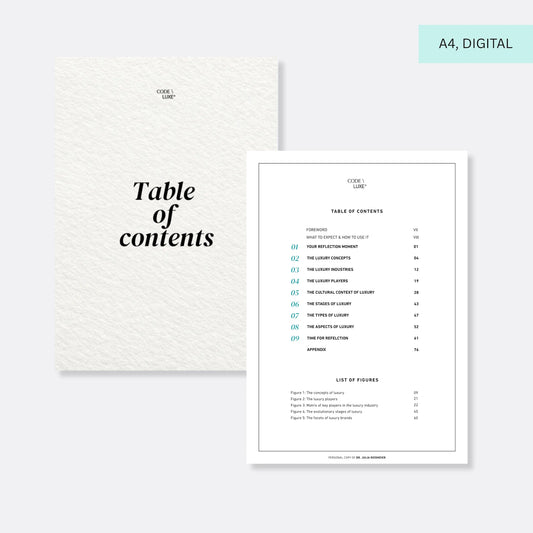 The Luxury Book \ Edition "Luxury Fundamentals" (DIGITAL VERSION)